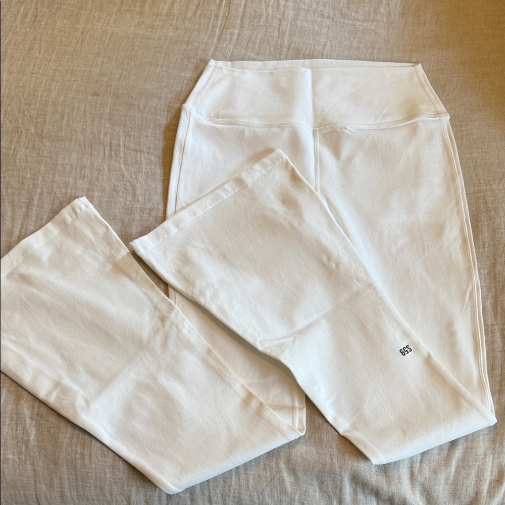 Splits 59 White High-Waist Flare Leggings